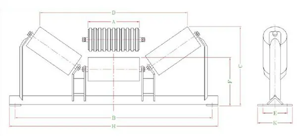 Heavy Duty Impact Idler Roller